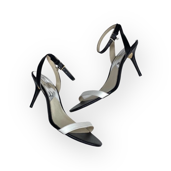 Michael Kors ᪥ Bridget Saffiano Leather Stiletto Heel Ankle Strap Sandal ᪥ 10M - Picture 15 of 17